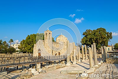 Ancient Ayia Kyriaki Chrysopolitissa Church Stock Photo