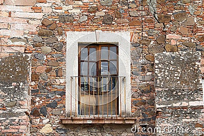 Ancient balcony in queretaro city I Stock Photo