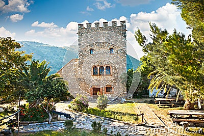 Ancient Baptistery at Butrint, Albania. Stock Photo