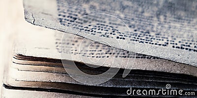 Ancient book - detail pages Stock Photo