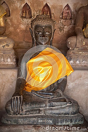 Ancient Buddha Stock Photo