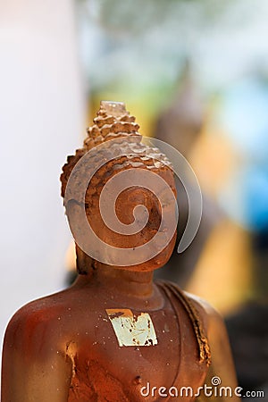 Ancient Buddha statues in Nakhonsawan Thailand Stock Photo