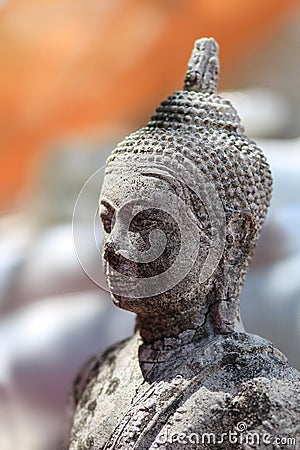 Ancient Buddha statues in Nakhonsawan Thailand Stock Photo
