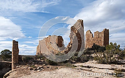 Ancient Building at Hovenweep National Monument Stock Photo