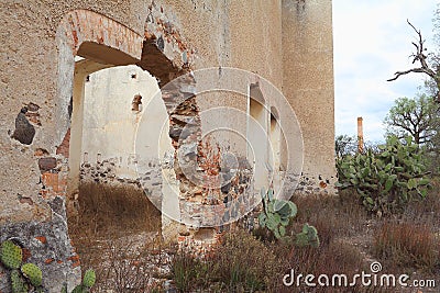 Ancient Building of the mine of mineral de pozos guanajuato, mexico IV Editorial Stock Photo