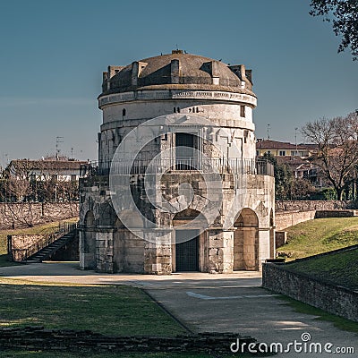 Ancient Byzantine Mausoleum of Theodoric Stock Photo