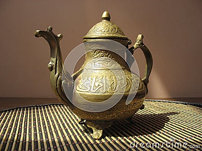 Ancient cafetiere Stock Photo