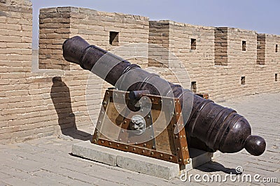 An ancient cannon Stock Photo