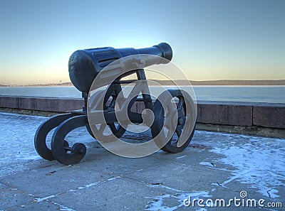 Ancient cannon Stock Photo