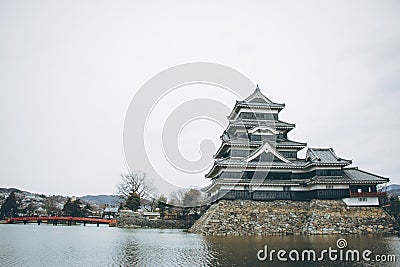 The Ancient castle in Japan ,Matsumoto castle Stock Photo