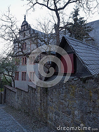 Ancient Castle in Marburg, Hesse, Germany Stock Photo