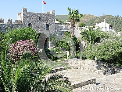 Ancient castle in marmaris turkey Stock Photo