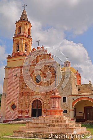 Tancoyol mission near jalpan de serra in queretaro XII Editorial Stock Photo