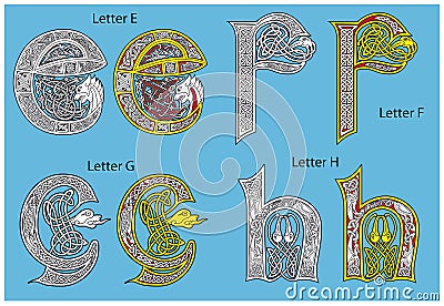 Ancient Celtic Alphabet Royalty Free Stock Photos - Image: 18859788