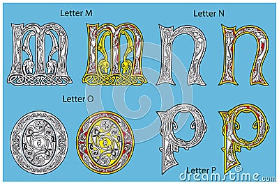 Ancient Celtic Alphabet Royalty Free Stock Images - Image: 18859799