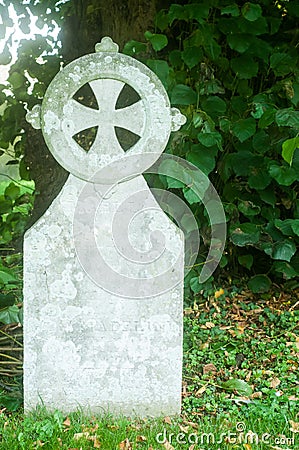 Ancient Celtic cross Stock Photo