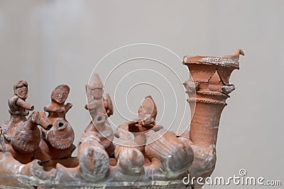 Ancient Ceramic artefacts Editorial Stock Photo