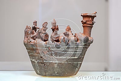 Ancient Ceramic artefacts Editorial Stock Photo