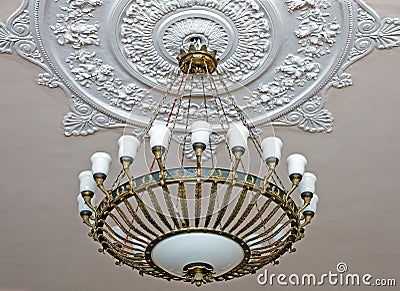 Ancient chandelier Stock Photo