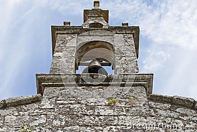 Ancient chapel clock tower Stock Photo