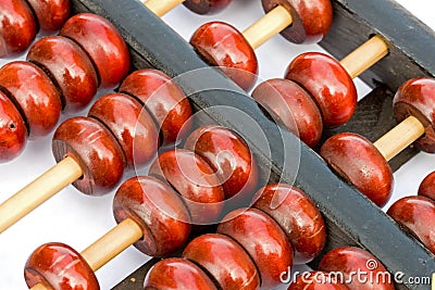 Ancient Chinese Abacus Stock Photo