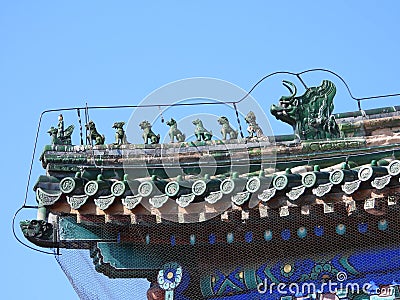 Ancient Chinese architecture Stock Photo