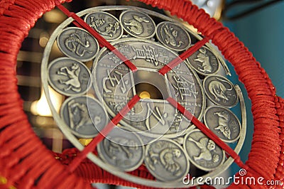 Ancient Chinese coin Stock Photo