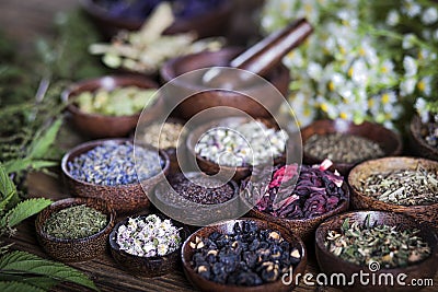 The ancient Chinese medicine Stock Photo