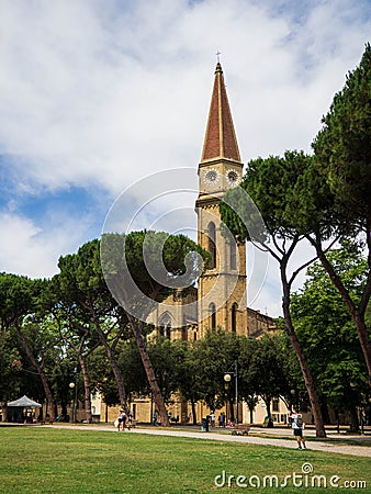 Italian postcard: Arezzo, Tuscany Editorial Stock Photo