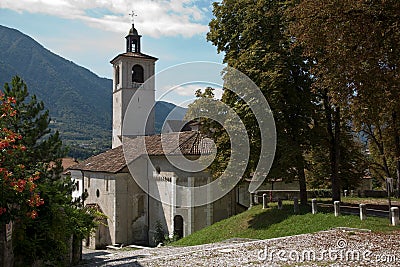 Ancient Church in Feltre, Veneto, Italy Stock Photo