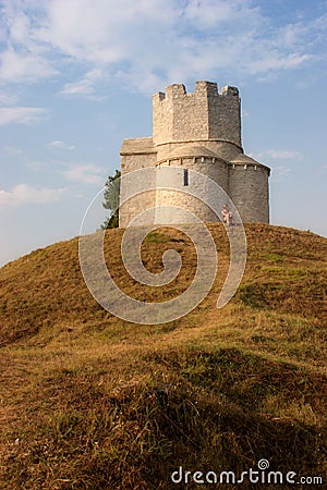 Ancient church on the hill Stock Photo