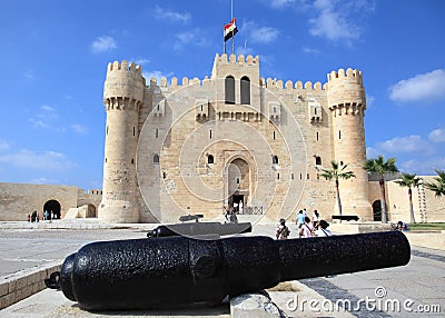 Ancient Citadel of Qaitbay Editorial Stock Photo