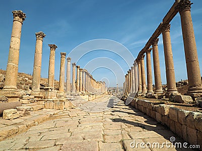 Ancient city of Jarash, Jordan Stock Photo