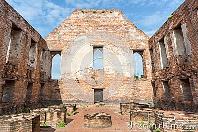 Ancient city n Ayutthaya historical park Stock Photo