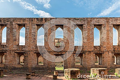 Ancient city n Ayutthaya historical park Stock Photo