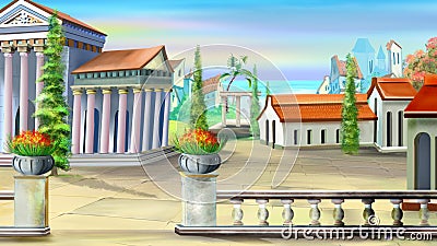 Ancient City in a Summer Day Stock Photo