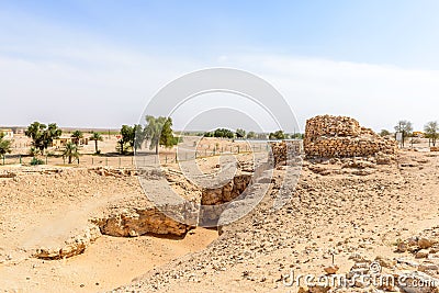 The ancient city of Ubar, Dhofar (Oman) Stock Photo