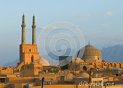 Ancient city of Yazd Stock Photo