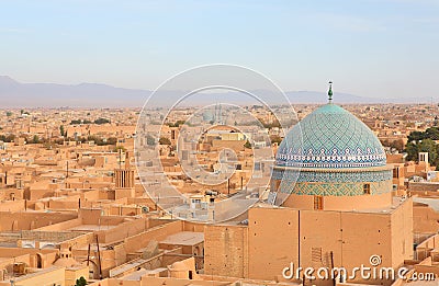 Ancient city of Yazd, Iran Stock Photo