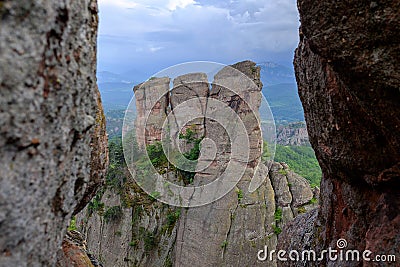 Ancient cliffs view from the gorge 1 Stock Photo