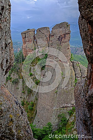 Ancient cliffs view from the gorge 2 Stock Photo