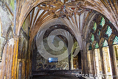 Ancient Cloisters of Canterbury Cathedral Kent United Kingdom Editorial Stock Photo