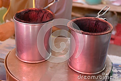 Ancient coffee shop in Thailand Stock Photo