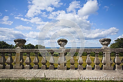 Ancient colonnade Stock Photo