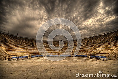 Ancient colosseum Stock Photo