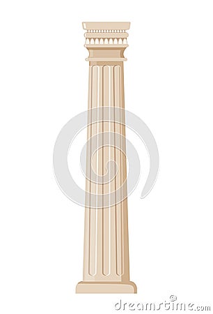 Ancient column concept Vector Illustration