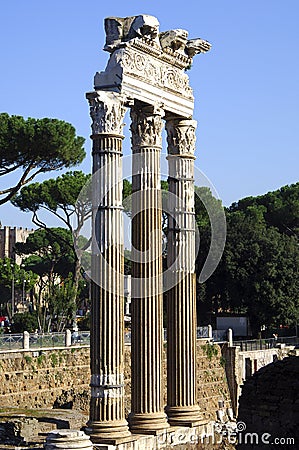 Ancient columns Stock Photo