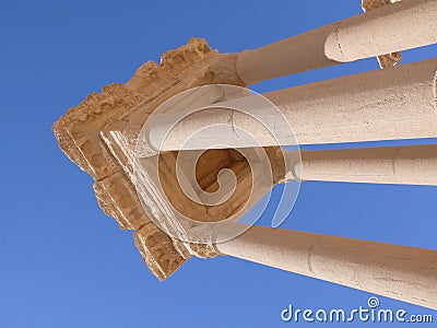 Ancient columns, Palmyra Syria Stock Photo