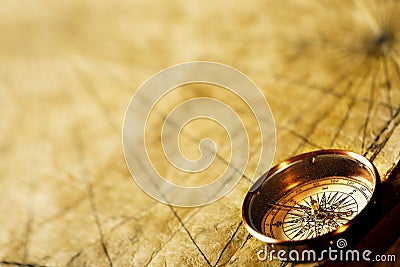 Ancient compass Stock Photo