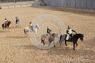 Horsemanship performance Editorial Stock Photo